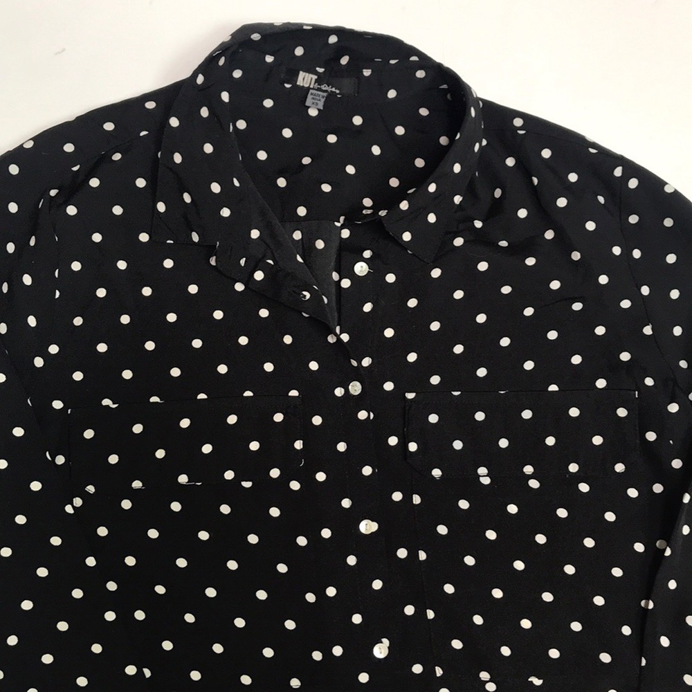 Kut from the Kloth Polka Dot Blouse - Picture 4 of 8